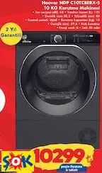 HOOVER NDP C10TCBERX-S 10 KG KURUTMA MAKİNESİ